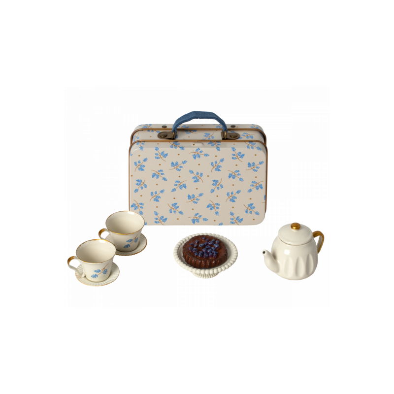 Maileg - Afternoon treat, Mouse - Blue Madelaine