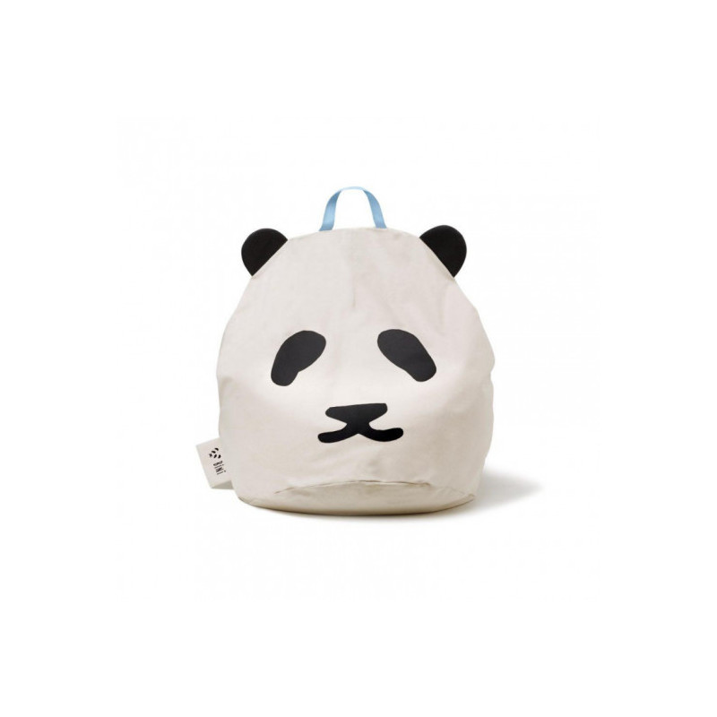 Bini - Saccosäck med Panda, handtag blå