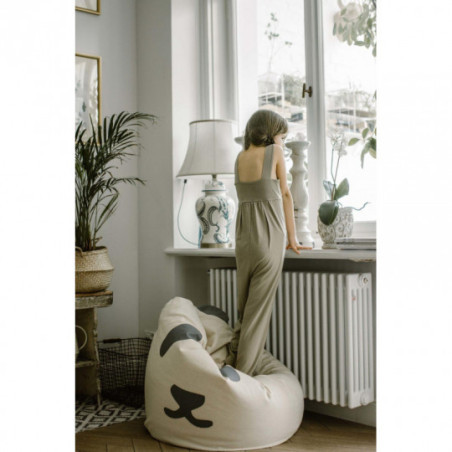 Bini - Saccosäck med Stjärnor, handtag grå