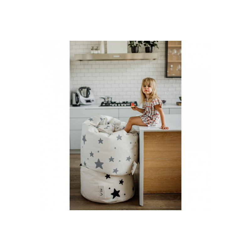 Bini - Saccosäck med dubbla Stjärnor, grå