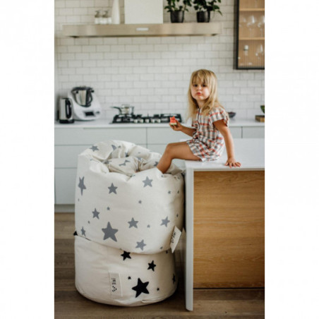 Bini - Saccosäck med dubbla Stjärnor, grå