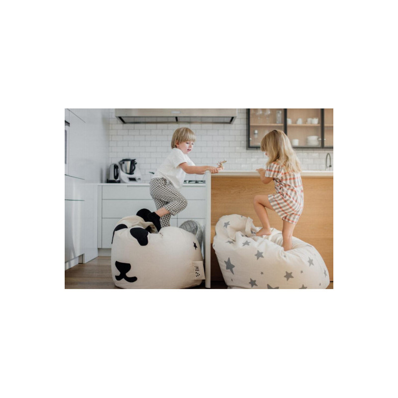 Bini - Saccosäck med dubbla Stjärnor, grå