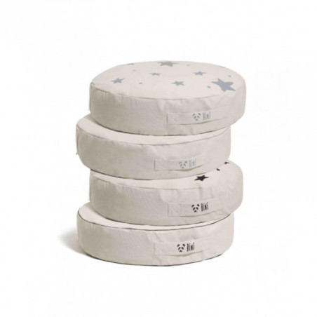 Bini - Pouf med Stjärnor, grå