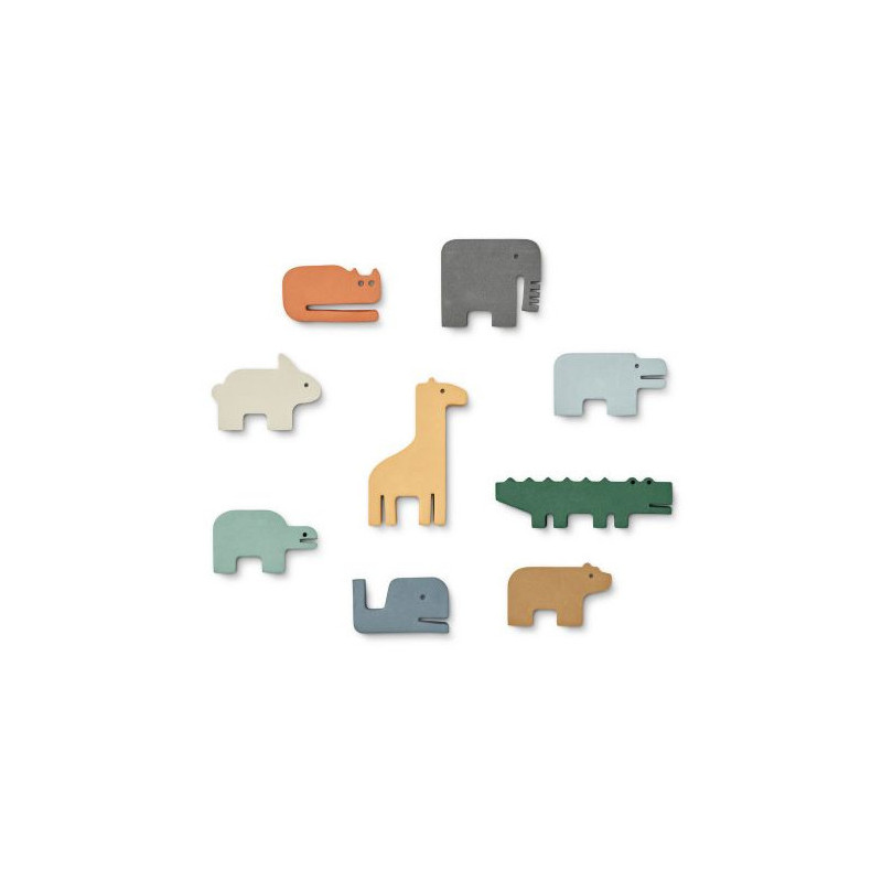 Liewood - Pia badleksaker, Animal Blue Multi