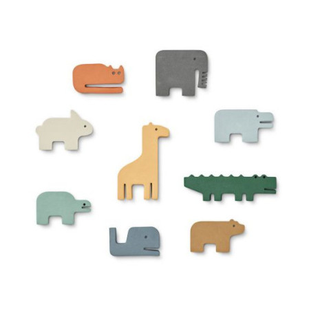 Liewood - Pia badleksaker, Animal Blue Multi