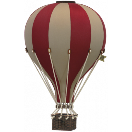 Super Balloon - Luftballong Small Ljusbrun/vinröd