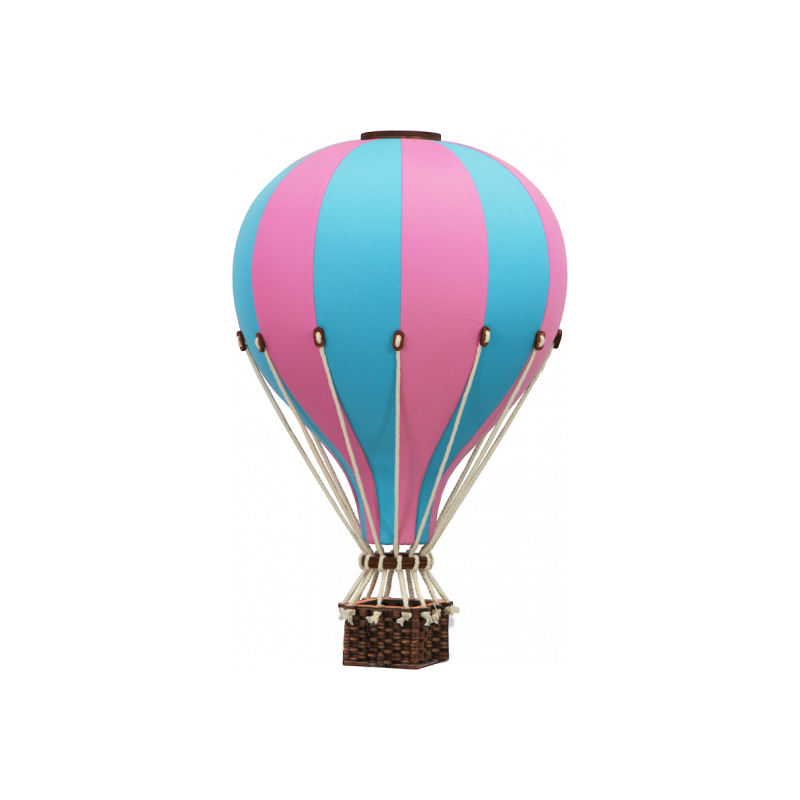 Super Balloon - Luftballong Small Turkos/ljusrosa