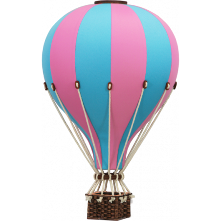 Super Balloon - Luftballong Medium Turkos/ljusrosa