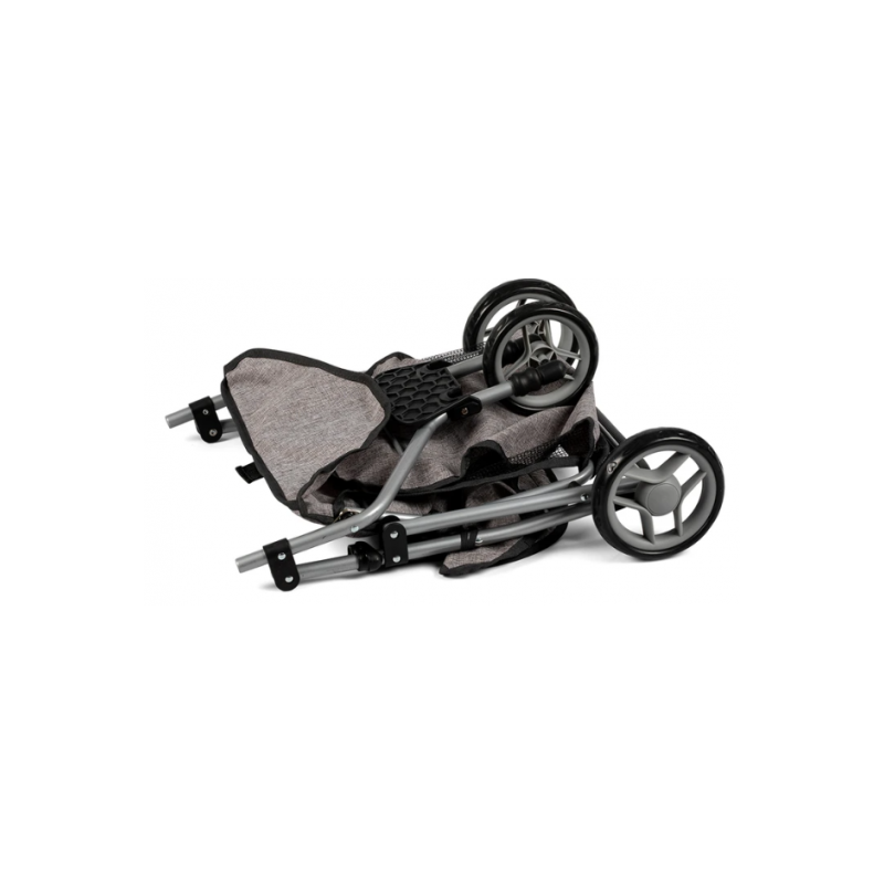 MAMAMEMO - Jogger tvillingdockvagn, grå