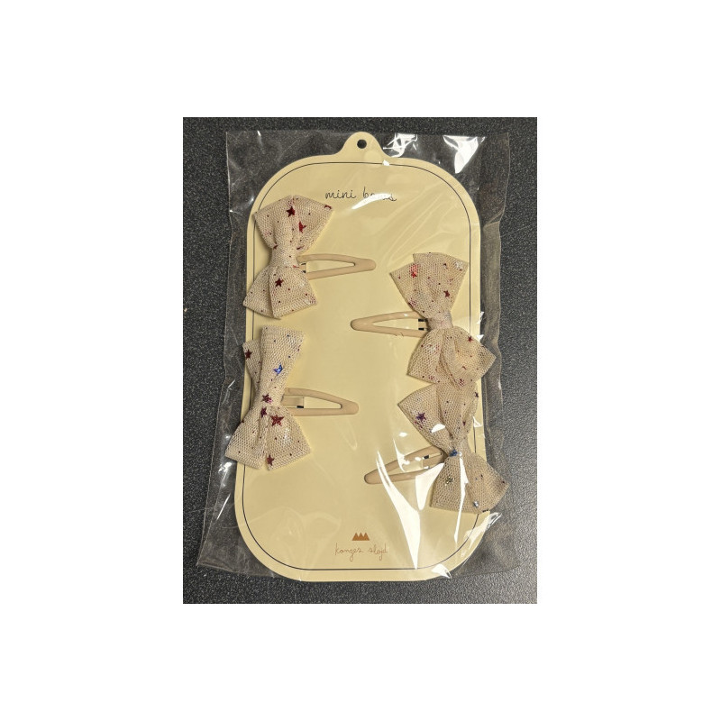 Konges slöjd - Hårspänne 4-pack/ Etoile Brazilian Sand