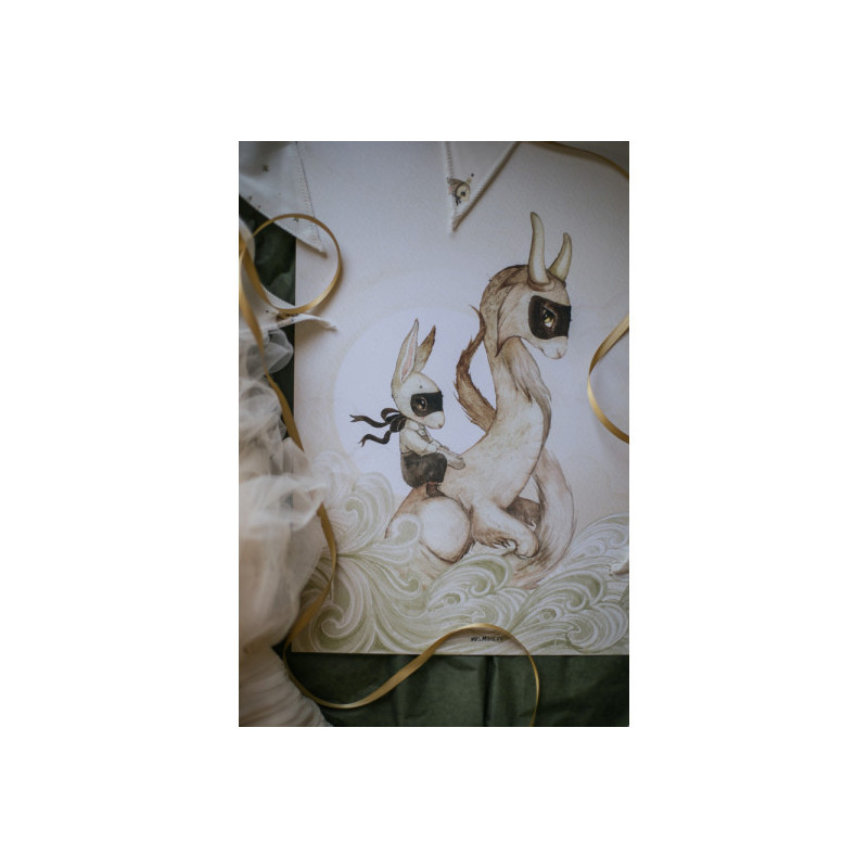 Mrs Mighetto - Poster, Sixten´s Dragon 50x70 cm