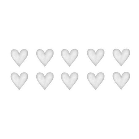 Stickstay - Wallstickers, Hjärtan 7cm, Ljusgrå