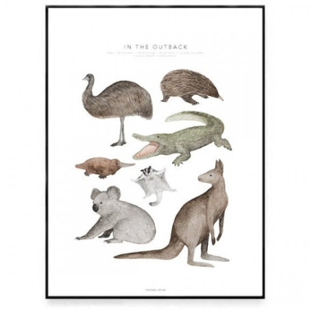 Fashionell - Poster, In the Outback 50x70cm