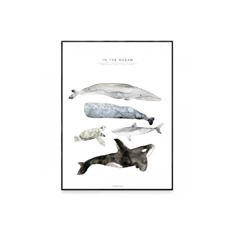 Fashionell - Poster, In the Ocean 40x50 cm