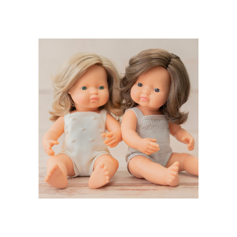 Miniland - Docka Petra med sparkdräkt, 38 cm