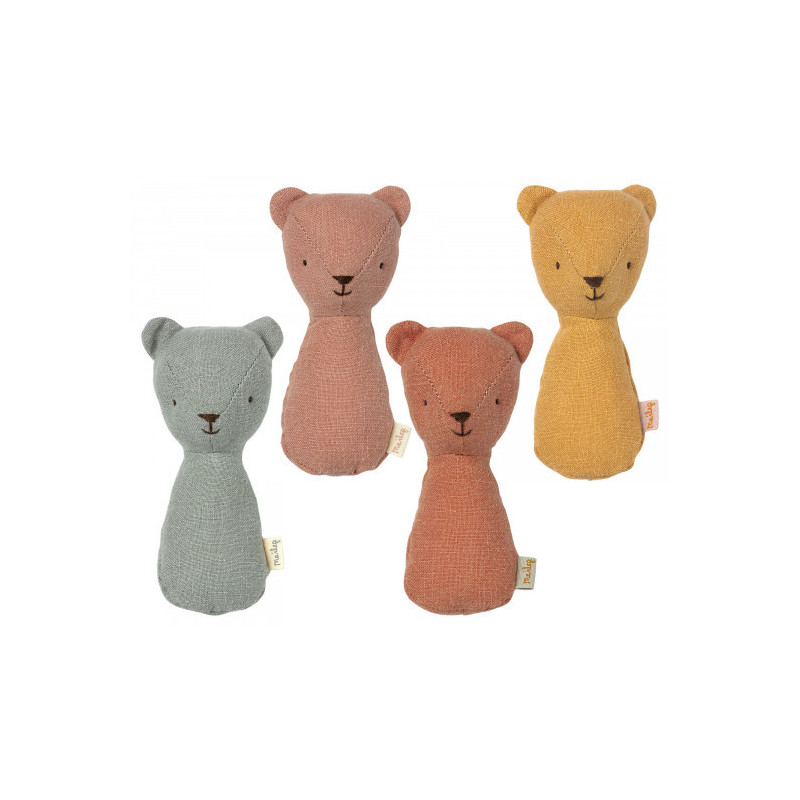 Maileg - Skallra, Teddy Ljusrosa