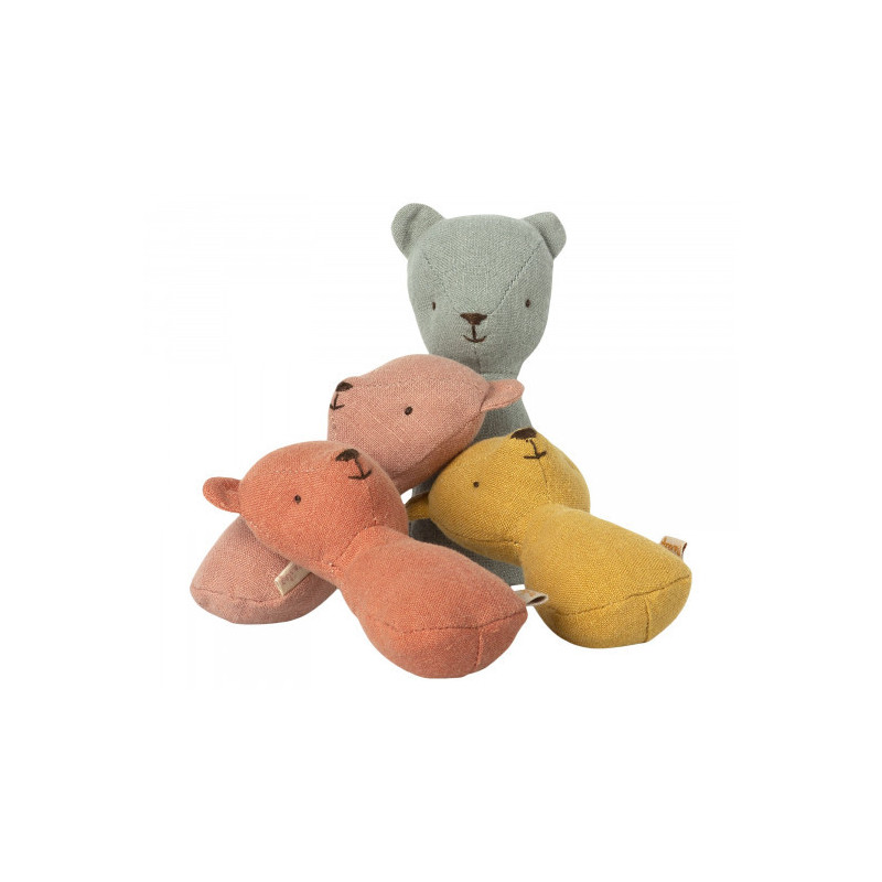 Maileg - Skallra, Teddy Ljusrosa