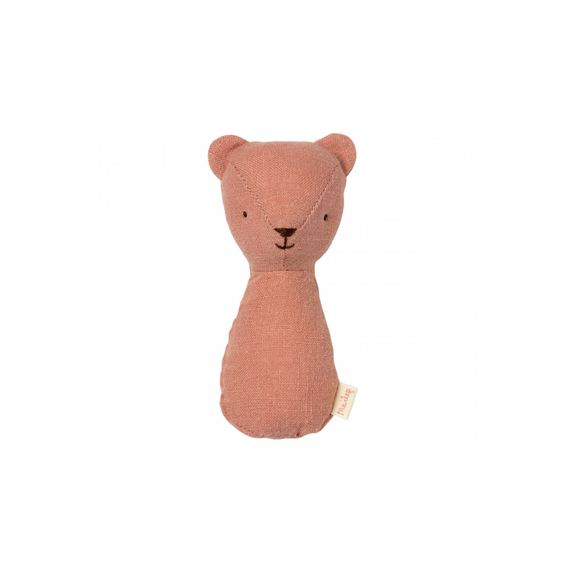 Maileg - Skallra, Teddy Ljusrosa