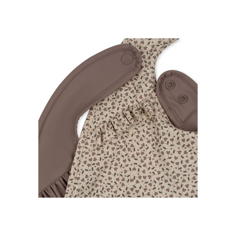 Konges slöjd - 2-pack Haklapp med volang, Milk Tank/Antler