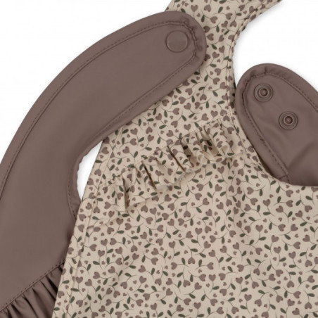 Konges slöjd - 2-pack Haklapp med volang, Milk Tank/Antler