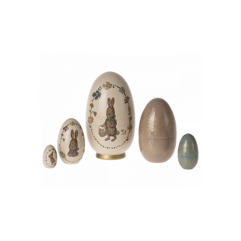 Maileg - Påsk Babushka ägg,  5 st/set