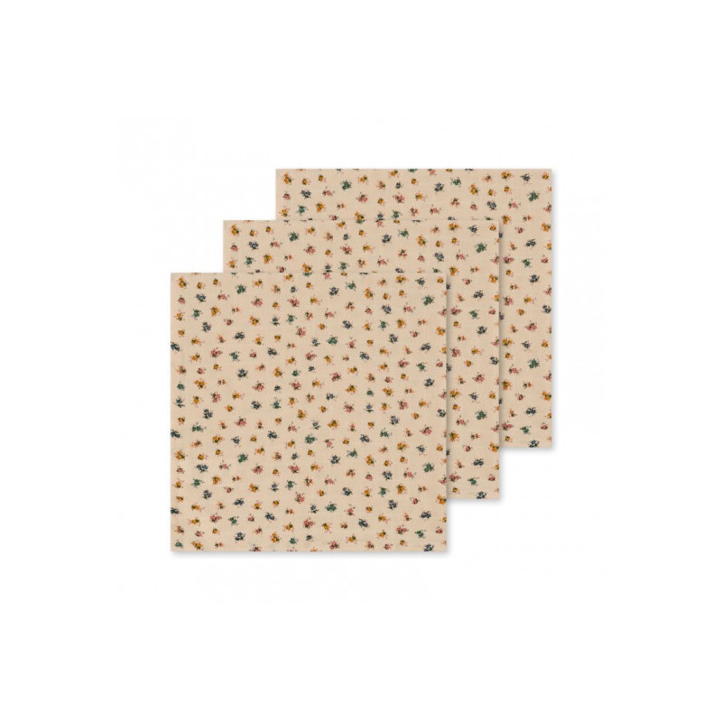 Konges slöjd - 3 pack Muslinfilt, Bloomie Blush