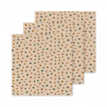 Konges slöjd - 3 pack Muslinfilt, Bloomie Blush