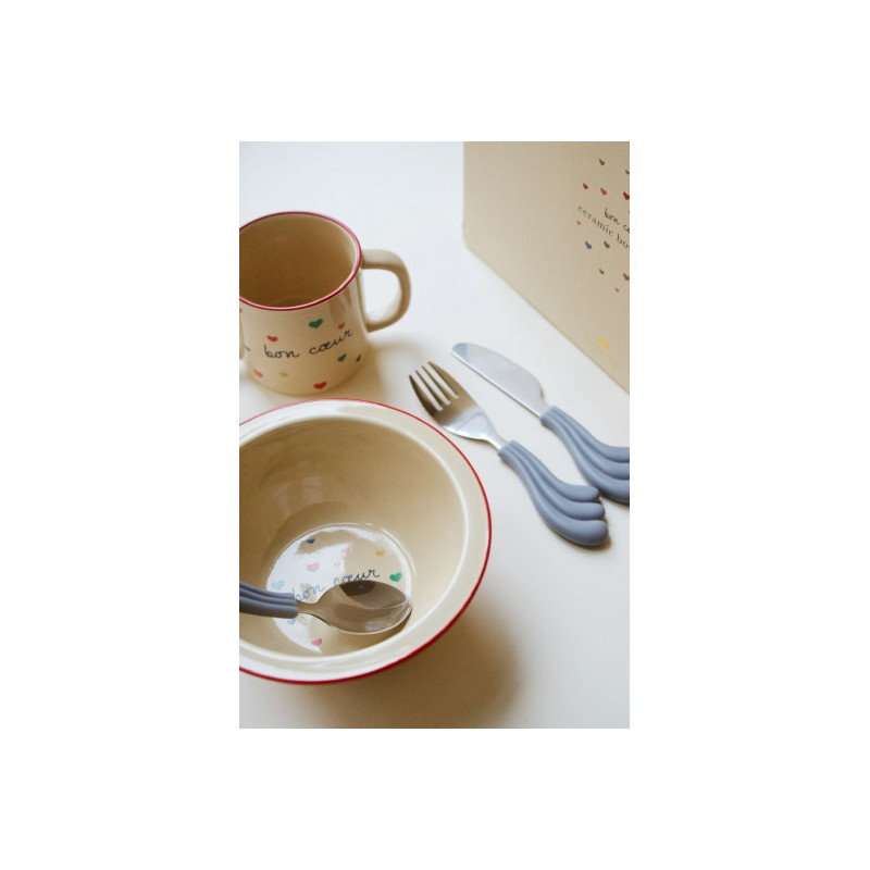 Konges slöjd - Matset, Skål med mugg Bon Coeur