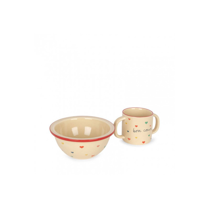 Konges slöjd - Matset, Skål med mugg Bon Coeur