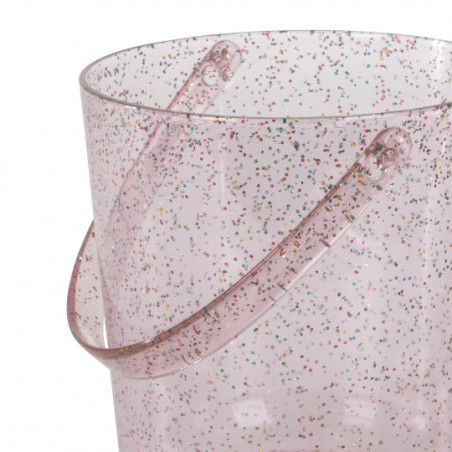 Konges slöjd - Strandset, Hink med spade Glitter