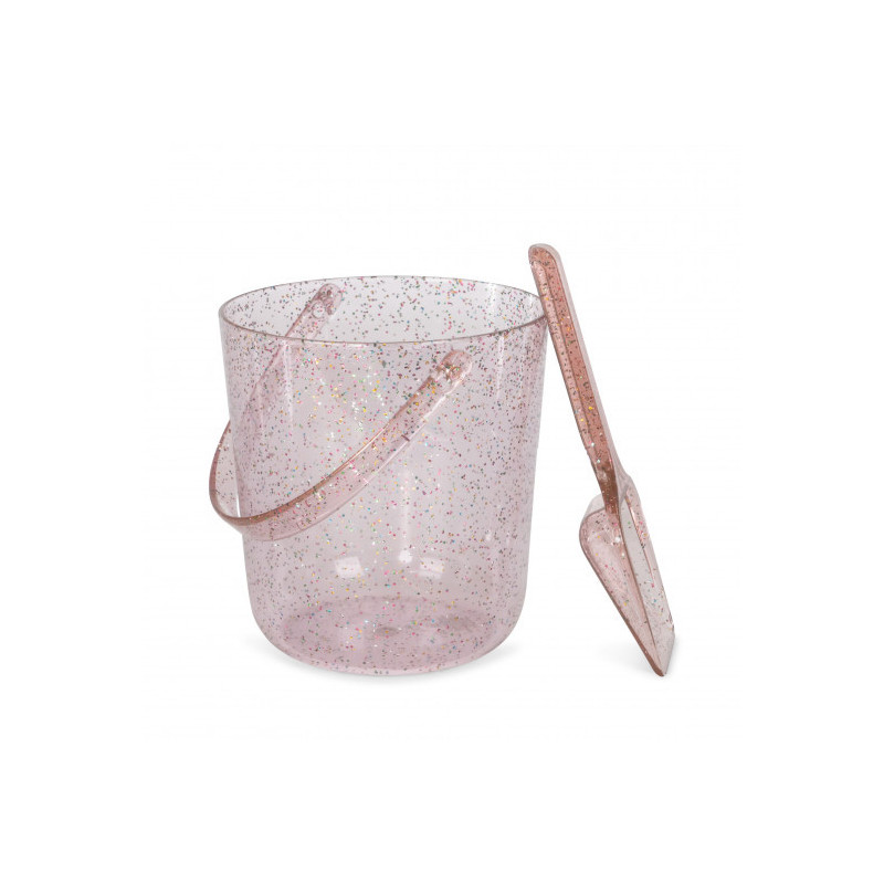 Konges slöjd - Strandset, Hink med spade Glitter