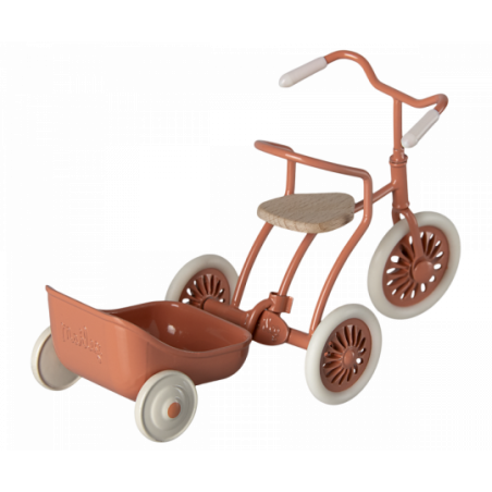 Maileg - Tricycle hanger Mouse, coral