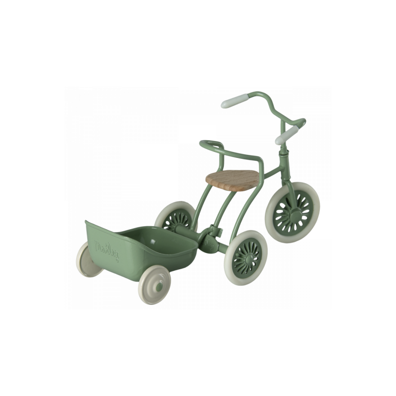Maileg - Tricycle hanger Mouse, green