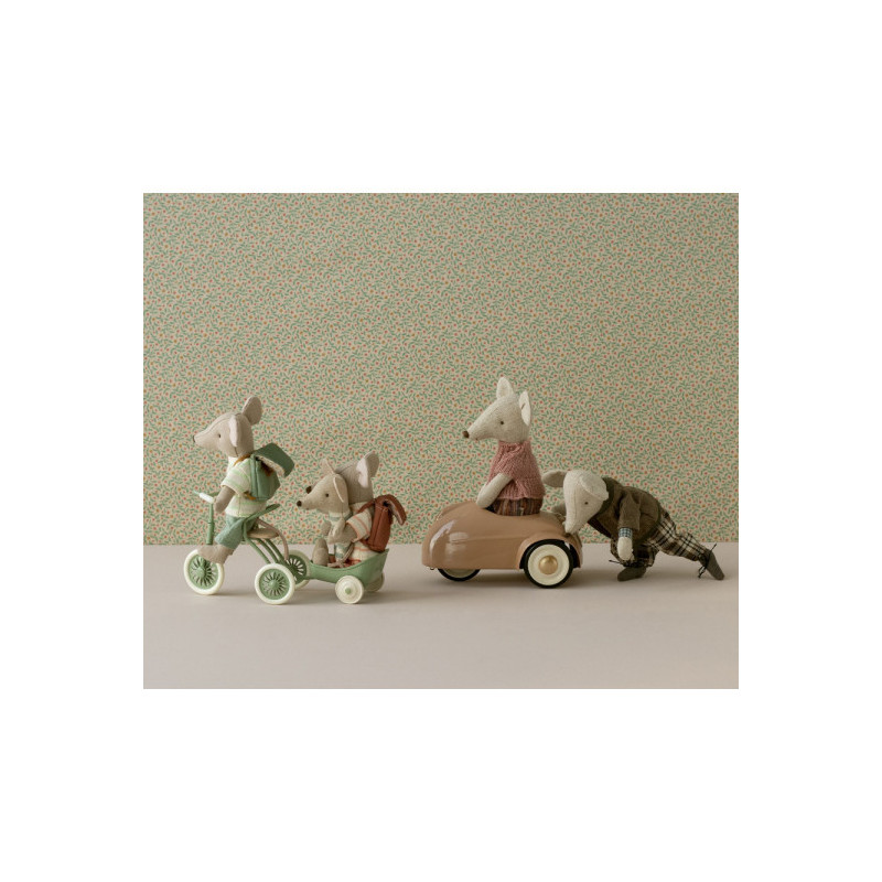 Maileg - Tricycle hanger Mouse, green
