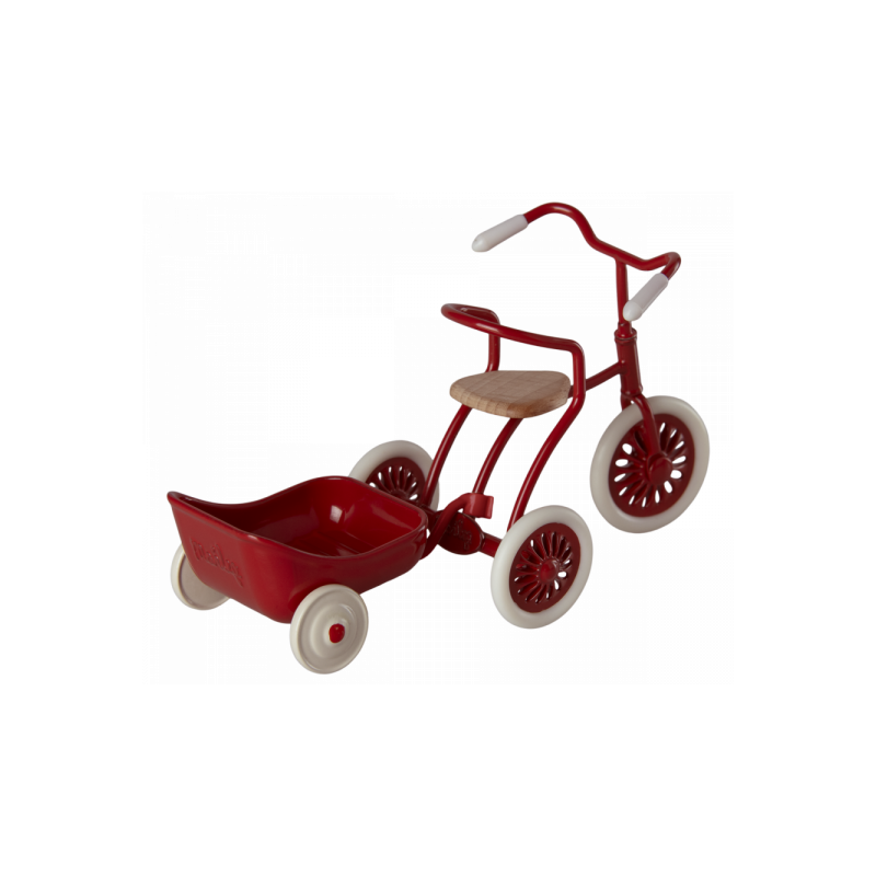 Maileg - Tricycle hanger Mouse, röd
