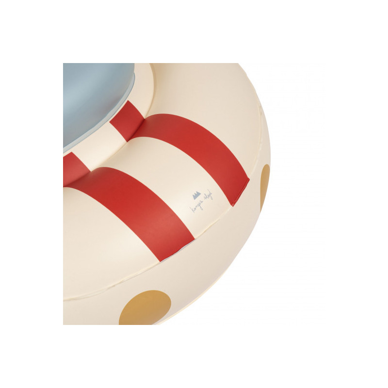 Konges slöjd - Baby Simring, Bil / Cream