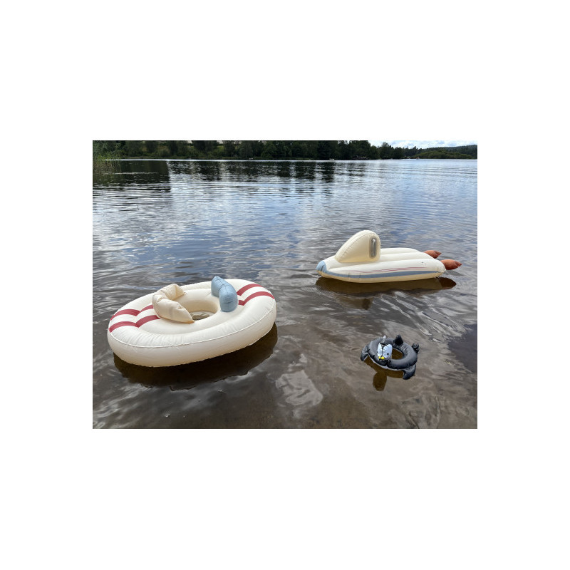 Konges slöjd - Baby Simring, Bil / Cream