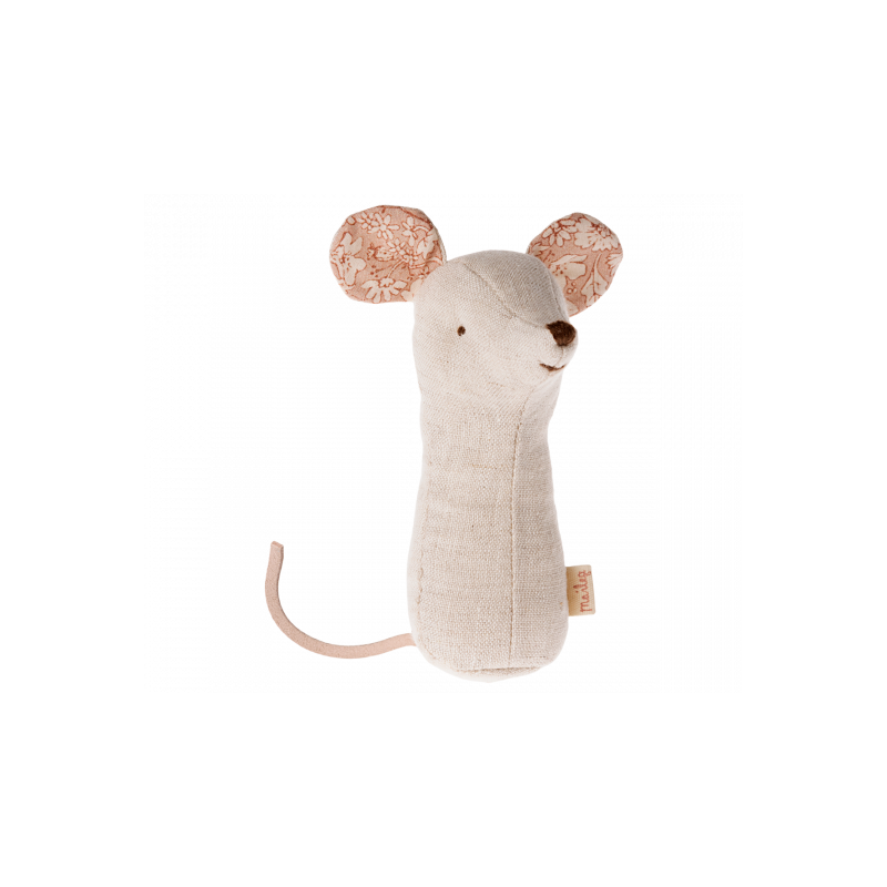 Maileg - Lullaby friends, Mouse rattle - Nature