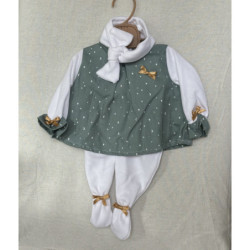 Llorens spansk docka - Kläder - Grön klänning