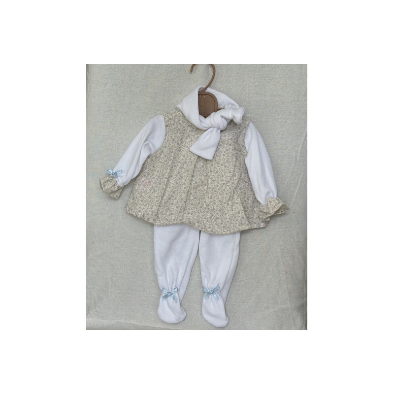 Llorens spansk docka - Kläder - Klänning, lila blommor