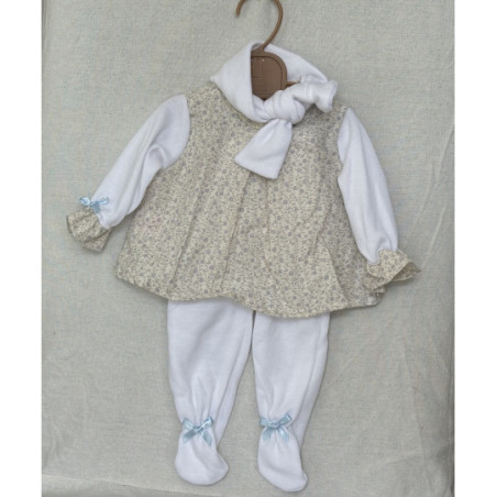 Llorens spansk docka - Kläder - Klänning, lila blommor