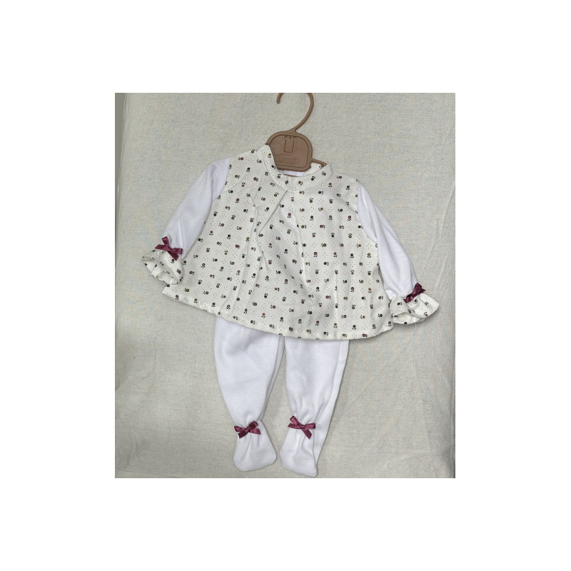 Llorens spansk docka - Kläder - Klänning, prickar och blommor