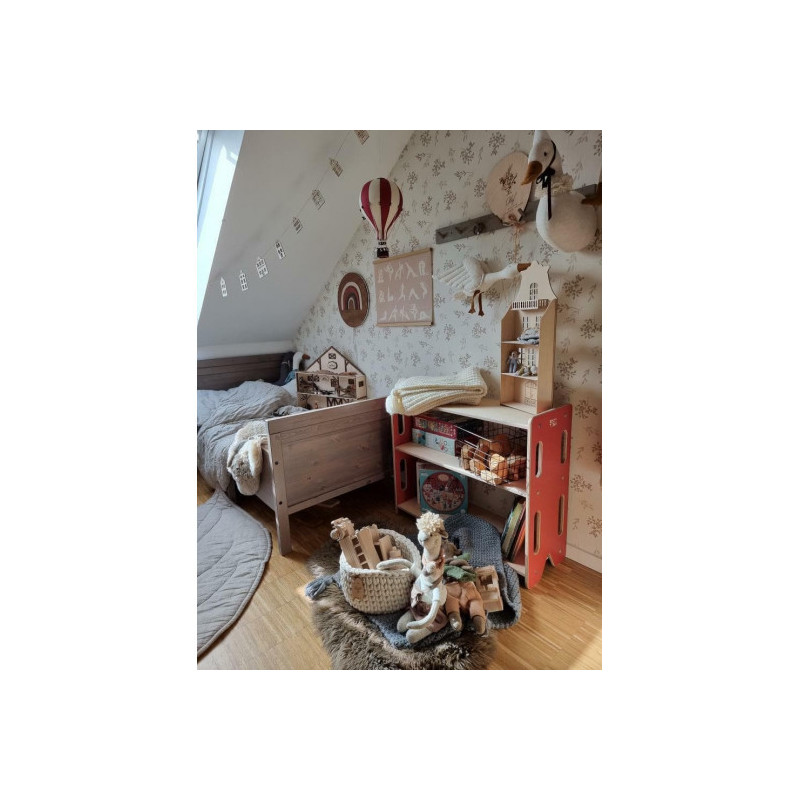 Super Balloon - Luftballong Medium vinröd / gräddvit