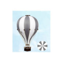 Super Balloon - Luftballong Medium vit/grå
