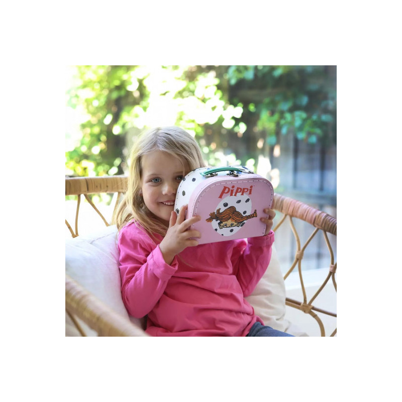 Pippi - Pippi Pappväska, 20 Cm, Rosa