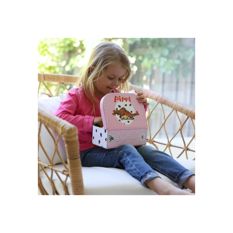 Pippi - Pippi Pappväska, 20 Cm, Rosa