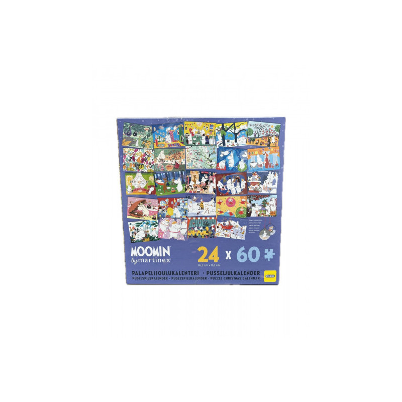 Mumin - Pusseljulkalender 24x60 Bitar