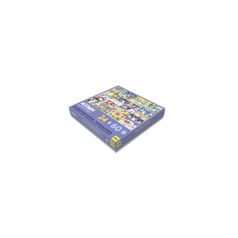 Mumin - Pusseljulkalender 24x60 Bitar