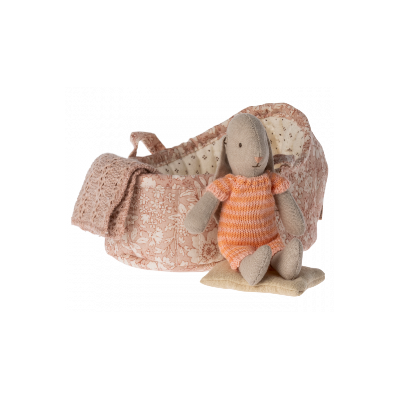 Maileg - Bunny in carry cot, Micro