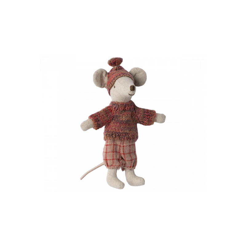 Maileg - Storasyster mus på skidor - Rose
